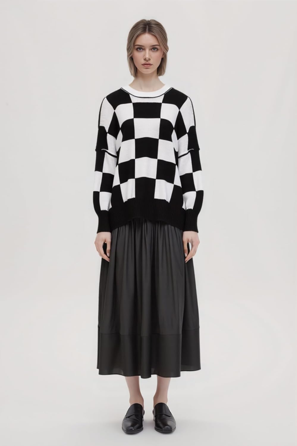 Simier Fariry Women Oversized Slouchy Sweater Pullover Fall Winter Comfy Urban Business Casual Long Sleeve Tunic Legging