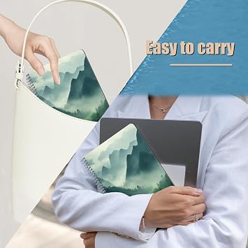 Spiral Notebook,Double-Wire Spiral College Lined Journal Notebook for Study and Notes,100 Pages,5.71x 8.26 in - Misty Mountain Landscape