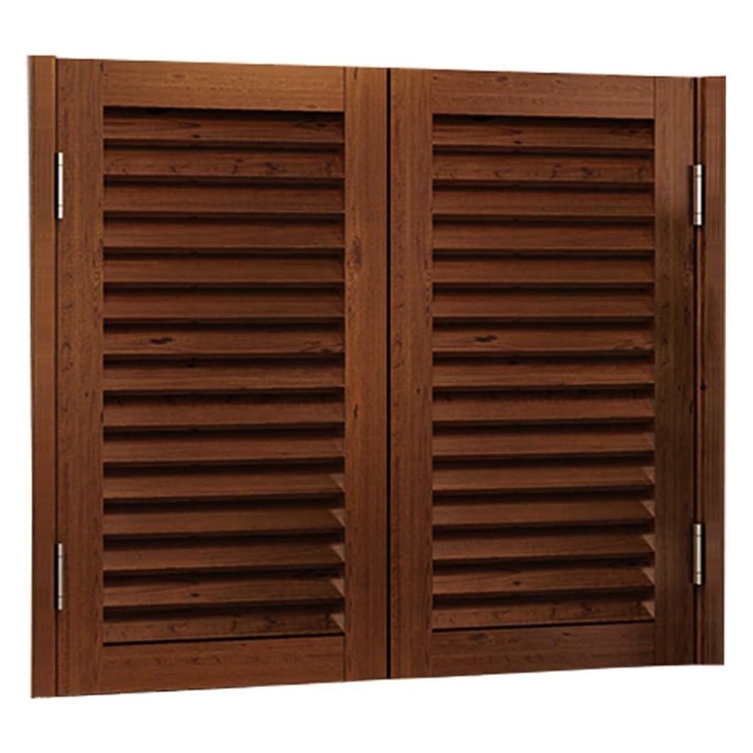 Puertas de salón de madera maciza, puerta de división personalizable con bisagras y cierre automático, 70 x 100 cm
