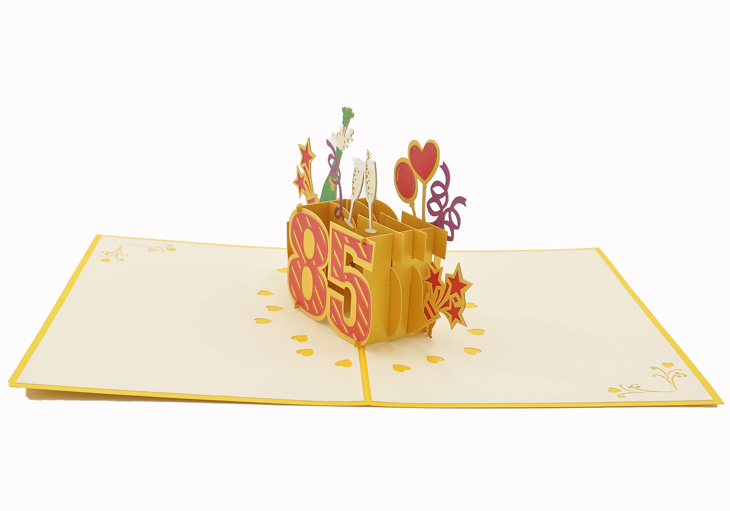 Favour Pop Up® - 3D-wenskaart Voor De Ronde 85e Verjaardag. Een
