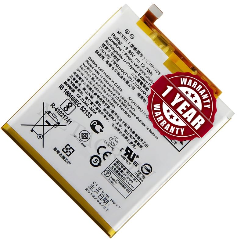 Image of Original C11P1708 Battery Compatible for Asus Zenfone 5z (ZS620KL, Z01RD) - (3300mAh) - 1 Year Warranty JK1