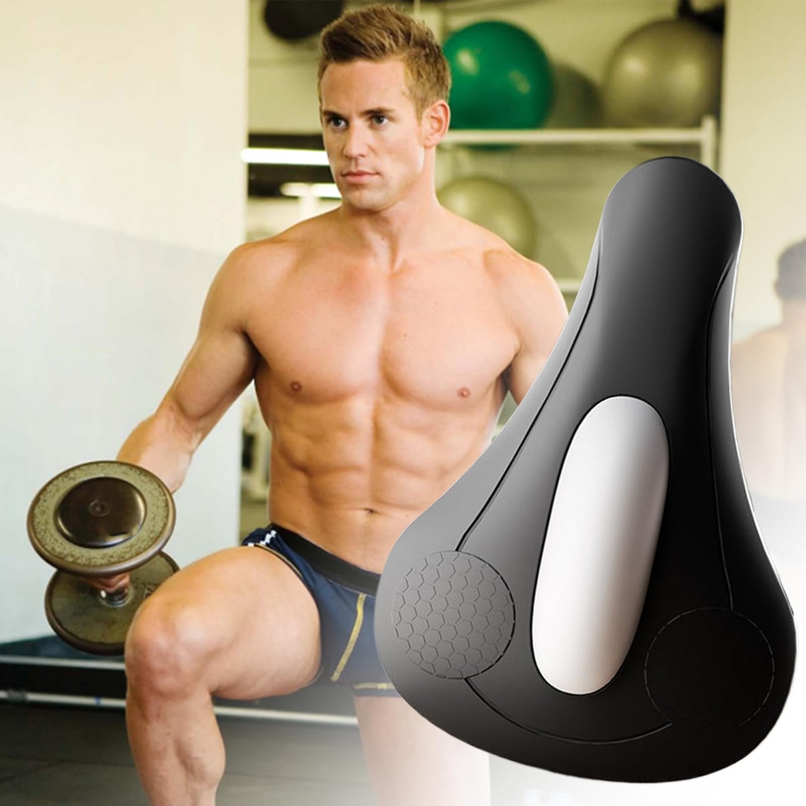 Massaggiatore per Esercizi del Pavimento Pelvico per Uomini - USB-C Ricaricabile Fitness Per Uomini Con 4 Modalità Vibrazione | Allenatore Muscoli Pelvici | Per Casa Palestra Ufficio Viaggio Allenamen