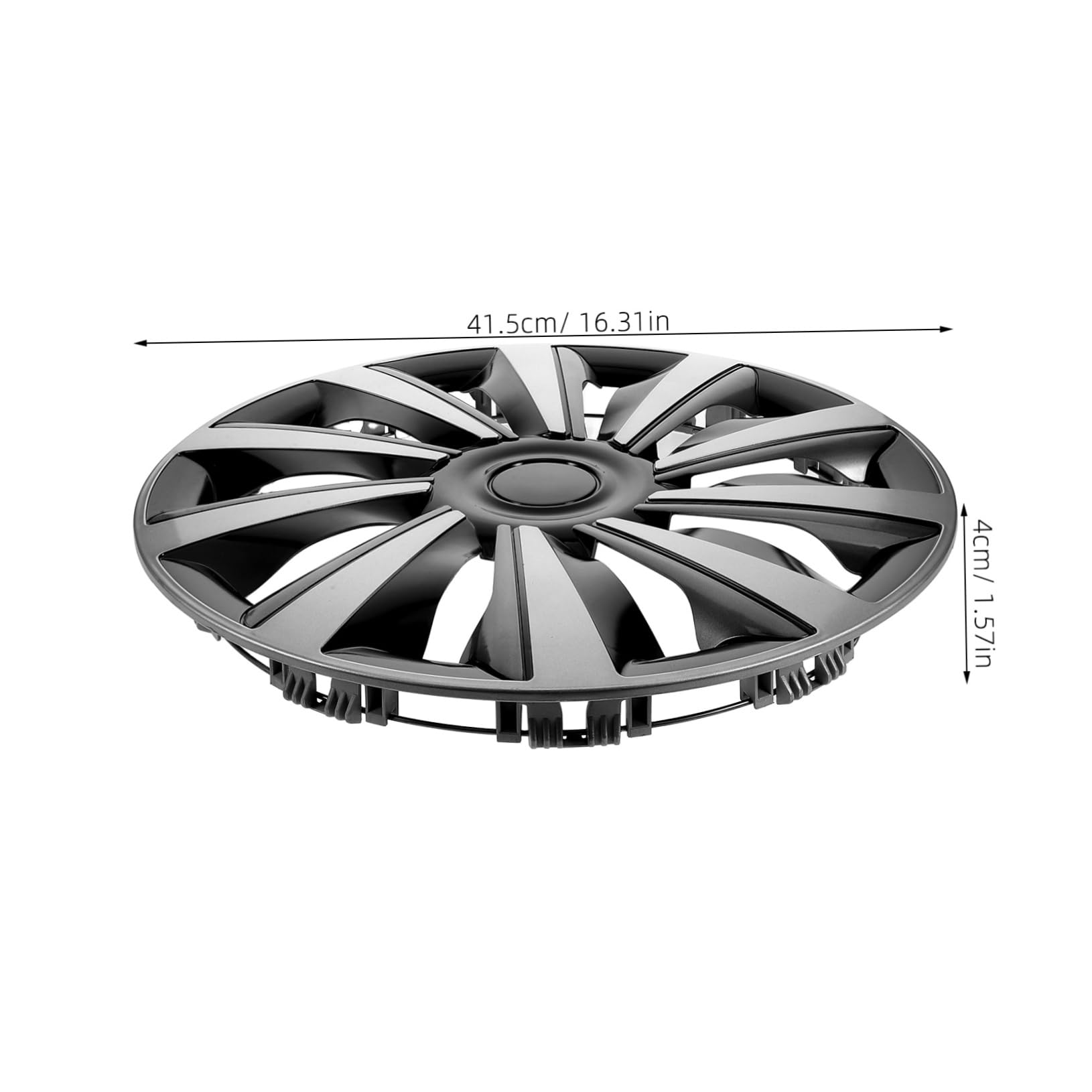 Coprimozzi Per Cerchi Auto Da 15 Pollici, Coprimozzo Centrale a Vite in Argento Grigio, Protezione Durevole e Decorazione Elegante Per Guida Urbana e Viaggi