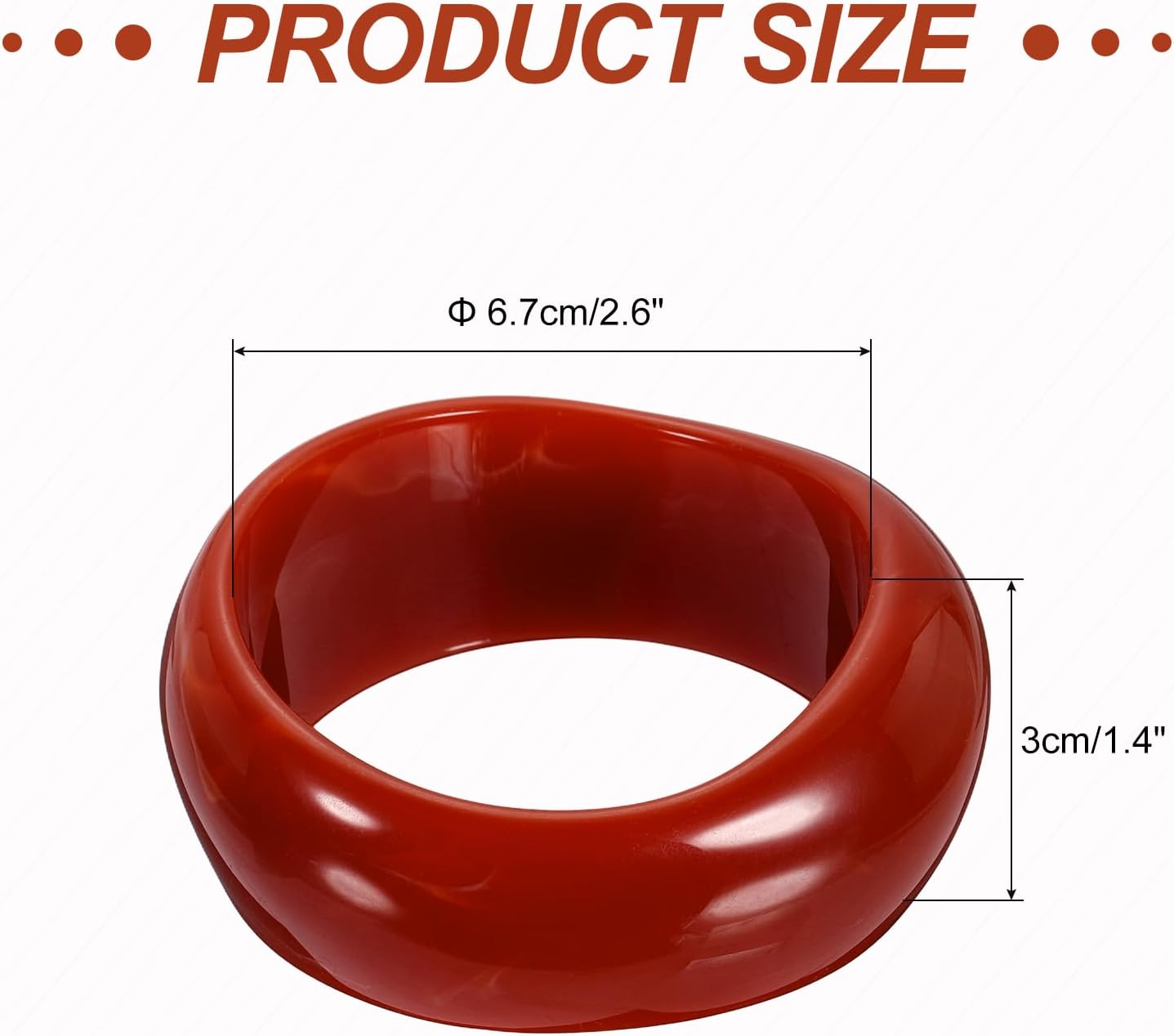 MECCANIXITY Acrylic Chunky Bangle Bracelets for Women, Colorful Cuff Wide Geometric Chunky Stackable Bangles Acetate Wristband image 2