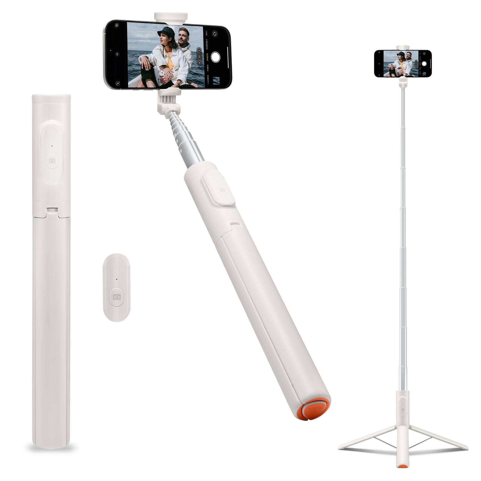Spigen S580W MagSafe Bluetooth Selfie Stick / Tripod Statief Zwart Spigen S580W MagSafe Bluetooth Selfie Stick / Tripod Statief Zwart