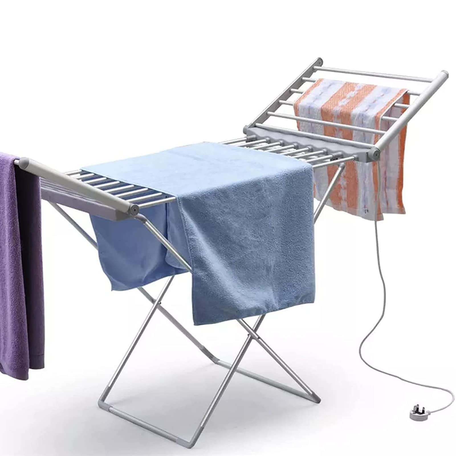 Buy Electric Heated Clothes Dryer Airer, Portable Folding Towel Warmer