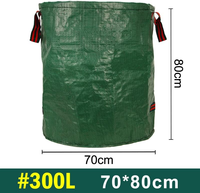 Large Capacity Garden Waste Bag 60L-500L Reusable Waterproof Leaf Sack Storage Collection Container For Garden Yard(A2)