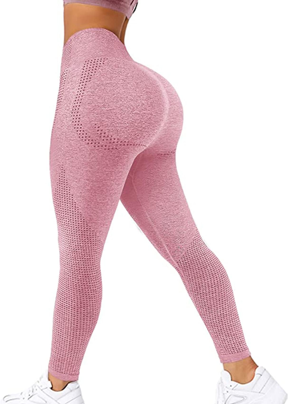 JGS1996Women Scrunch Butt Lifting Seamless Leggings Booty High Waisted Workout Yoga Pants
