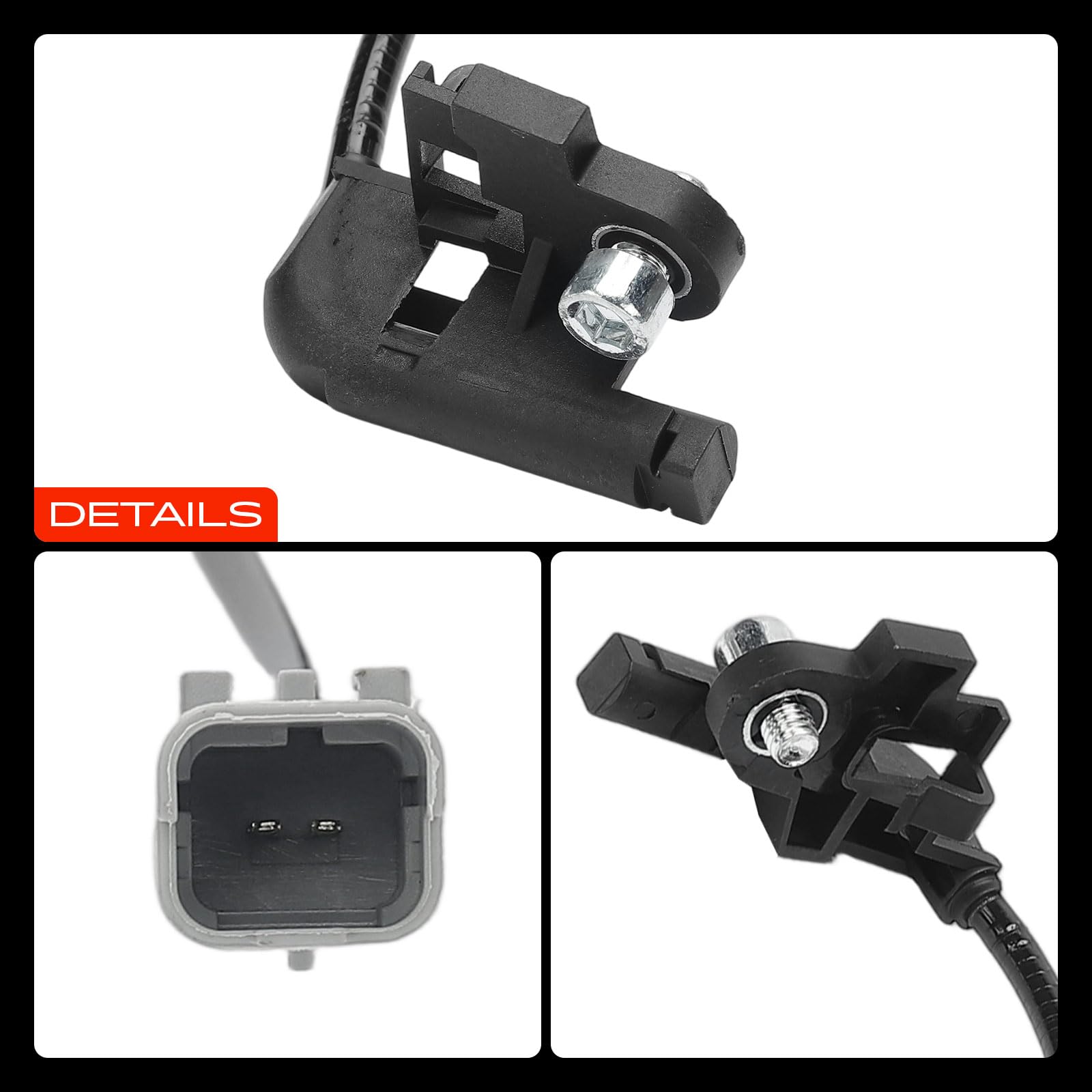 Frankberg Capteur ABS, capteur de vitesse ABS arrière 2 broches 30635 | Compatible avec: 307 3A/C, 307 Pause 3E, 307 CC 3B, 307 SW 3H, 307 SW Box/Combi 3E 3H