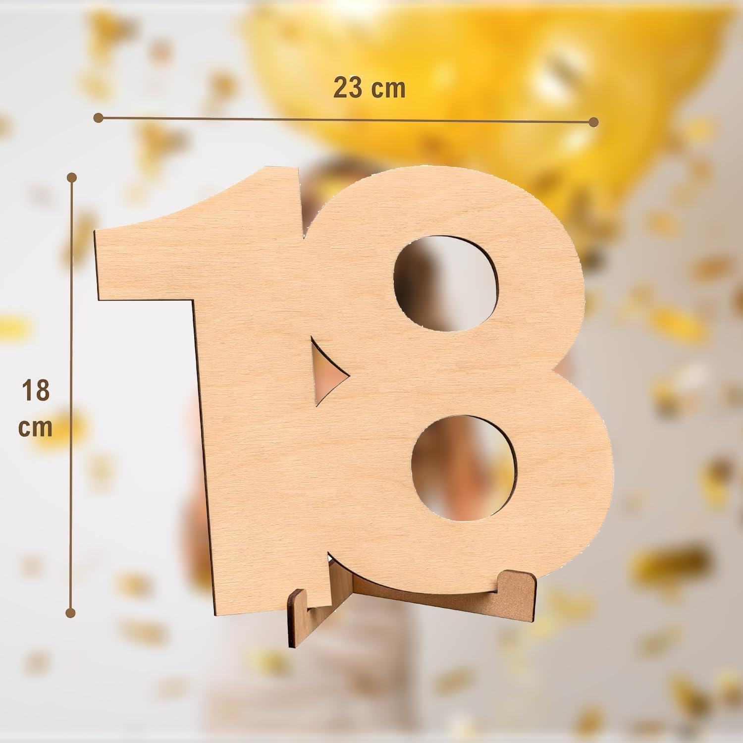 18 лет: деревянные украшения с цифрами, деревянная открытка к 18-летию, подарки на 18-летие для мальчика — украшения на 18-летие для девочки
