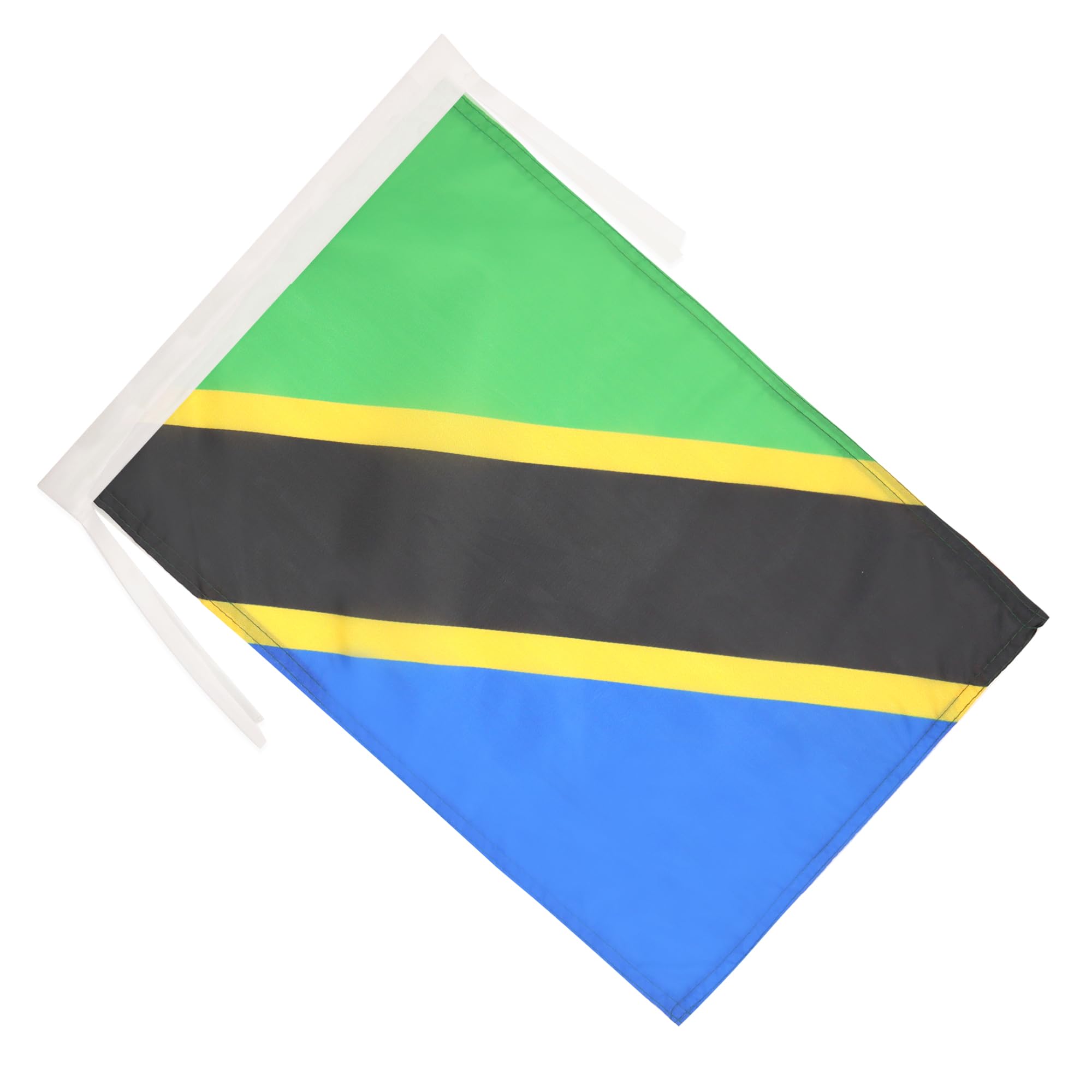 AZ FLAG, Tanzania Flag, 18'' x 12'', 100% Polyester Tanzanian Small Banner with Two Cords, Fade Resistant, Vivid Colors - Image 2