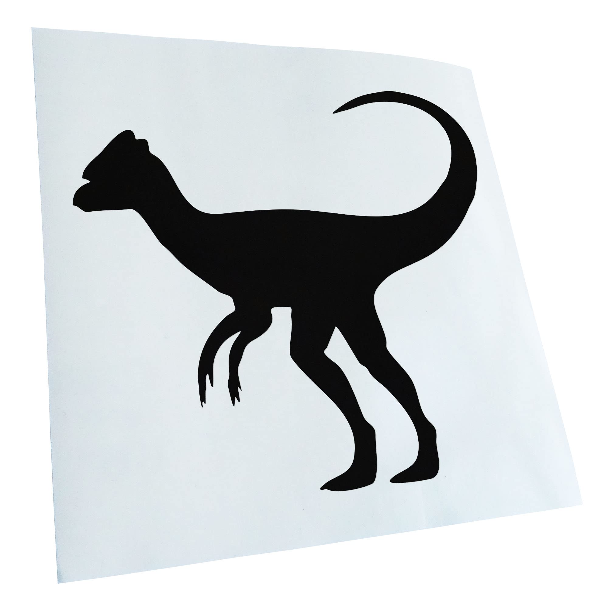 Kiwistar - Car Sticker - Black - 50 x 45 cm Dinosaur Herbivore Sticker for Car, Laptop, Bicycle, Truck, Motorcycle, Multicoloured JDM Decal Racing