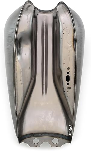 Miniatura 5 de The Pacifica Bobber - Depósito de gasolina y combustible para motocicleta de 2.4 galones de acero crudo