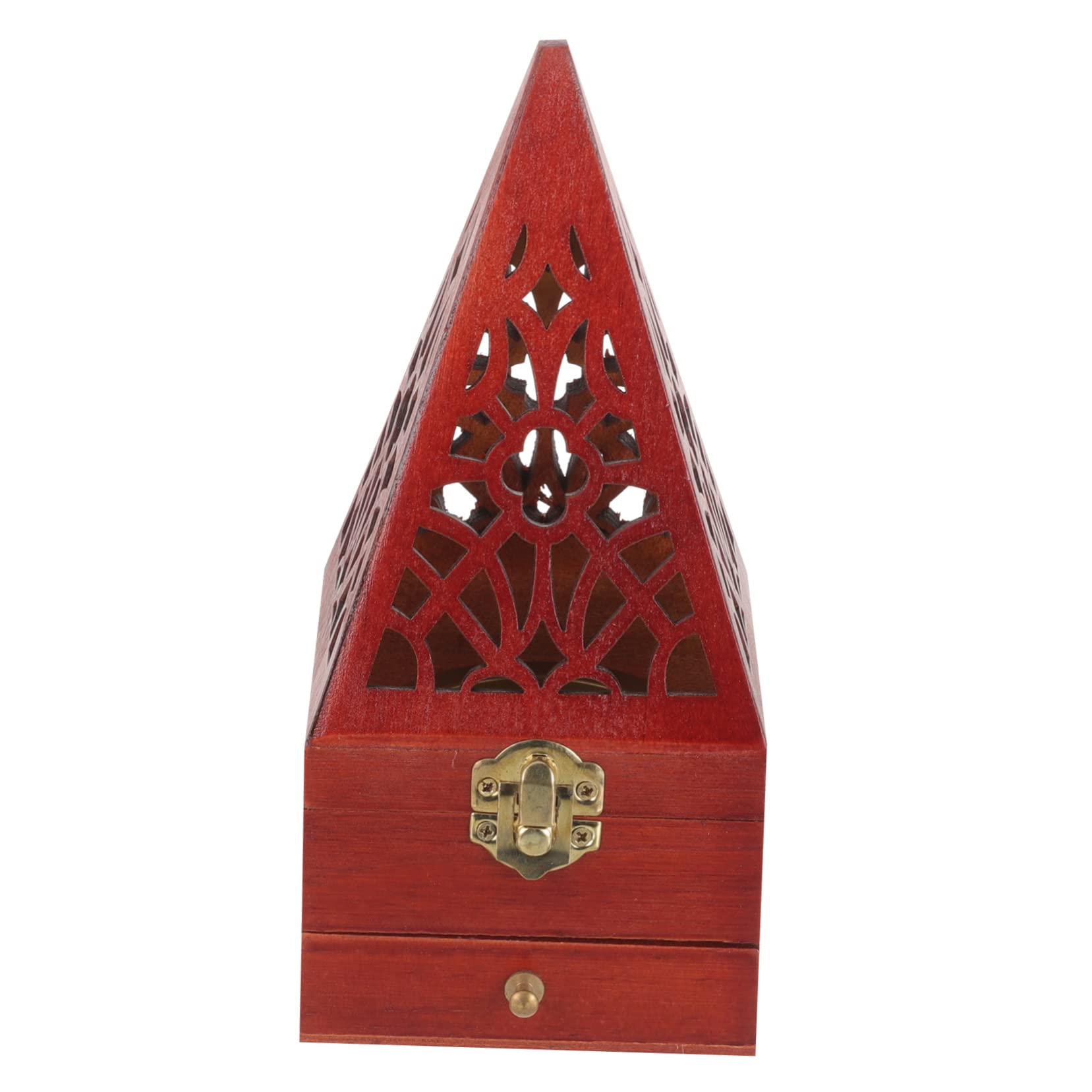 Abaodam 3stücke Holz Räuchergefäß Mit Schublade Vintage Pyramiden Design Für Aromatherapie Büro Und Zuhause Kompakt Kreativ Und Dekorativ Für Räucherstäbchen