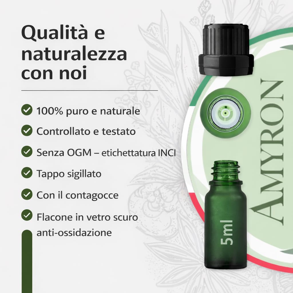 Ätherisches Öl Damaszener Rose 100% Rein 5ml/ 100% Natürlich/Ideal für Aromatherapie und Diffusoren/Aromatische Massagen/Topische Anwendung/Lebensmittelverwendung.
