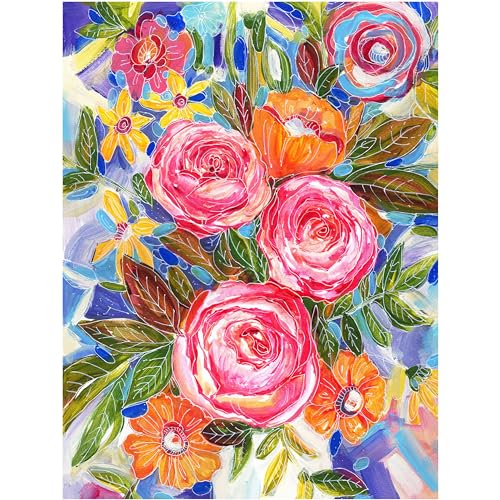 KI Puzzles 500ピースパズル 大人用 アロマセラピー 花瓶に入った花 ジグソーパズル 香り付きキャンドル付き Playview Brands