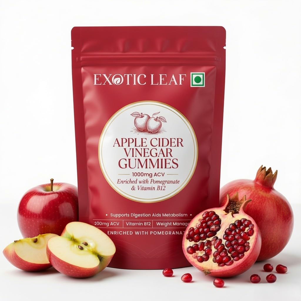 Apple Cider Vinegar Gummies 500mg with Vitamin B6 & B12 | Sugar Free ACV Supplement | Supports Digestion & Energy Metabolism | For Men & Women | 30 Gummies