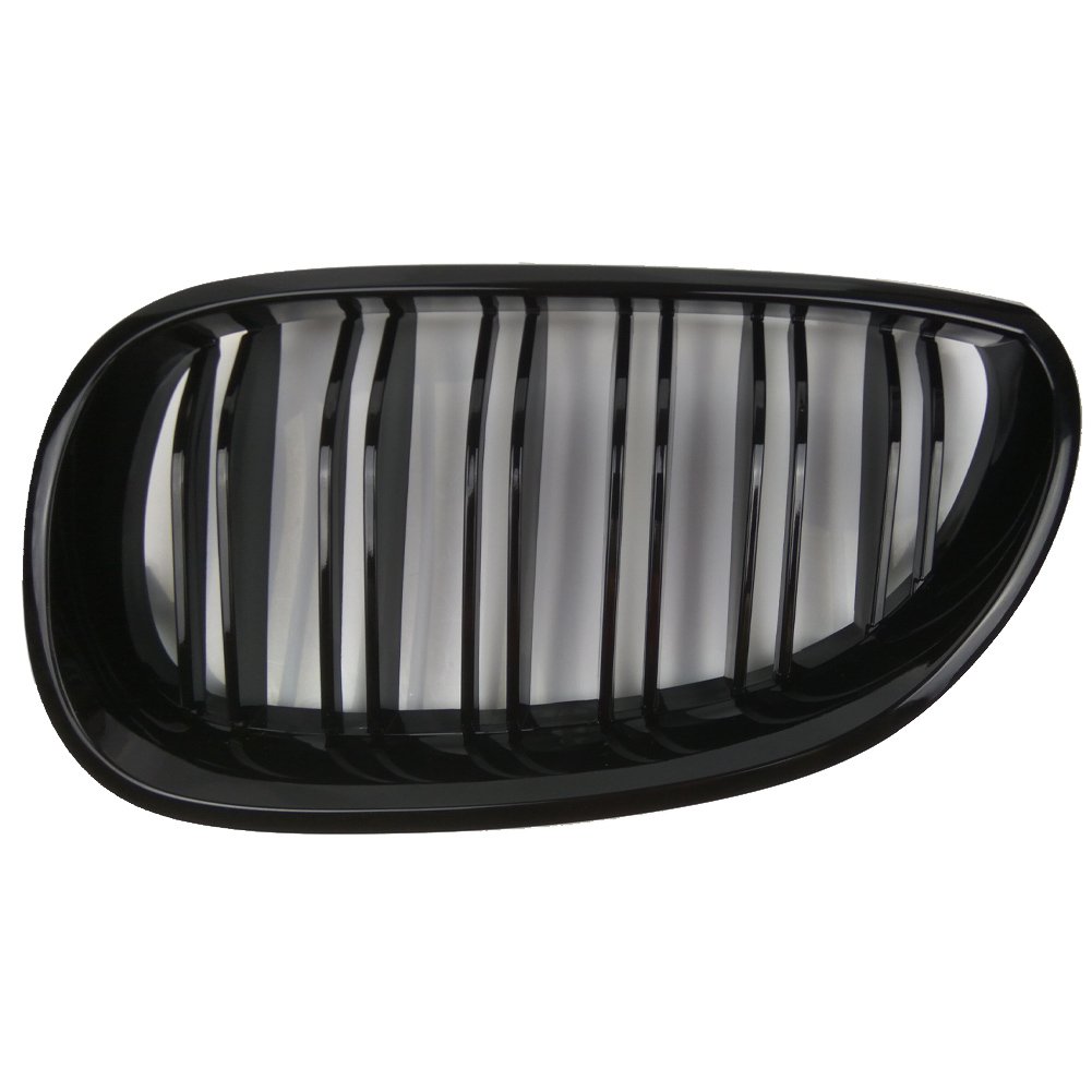 Griglie Rene Double Slat Nero Opaco Per BMW Serie 5 E60 E61 (2003-2009) - Sostituzione Griglia Paraurti Anteriore