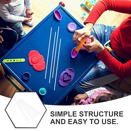 Gatuida Acryl Stäbchen Transparent: 20 Stück Soft Clay Stäbe 2mm Solide Klare Acryl Rundstab Sticks für Diy Projekte für Figuren und Miniaturkunst