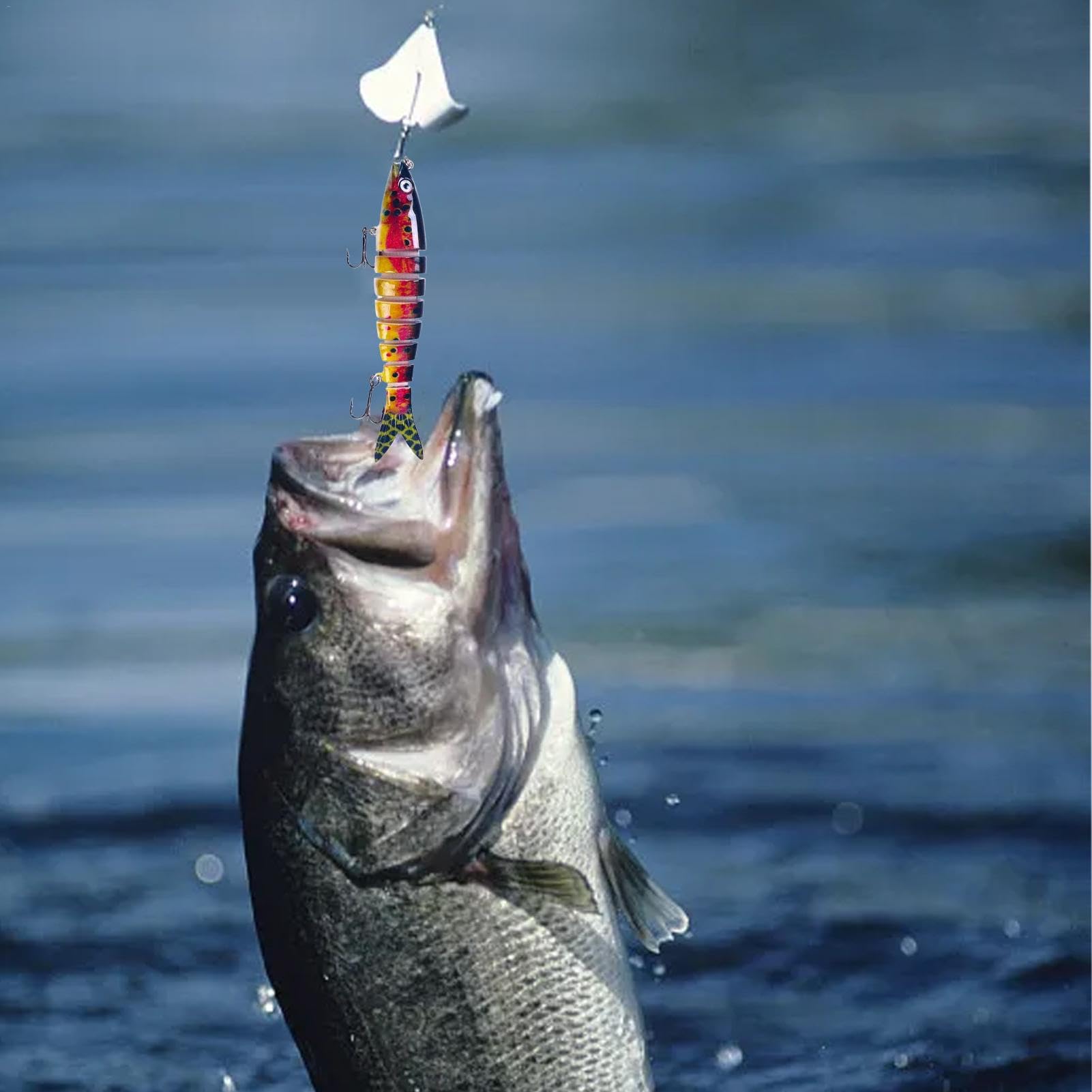Swimbaits Multiarticolati: Attrattori Di Pesci Premium, Esca Realistica | Swimbait Multiarticolato Per Branzino, Trota E Lucio, Esche Da Pesca Submarina, Attrezzature Da Pesca Durevoli Per Pesca In Ag