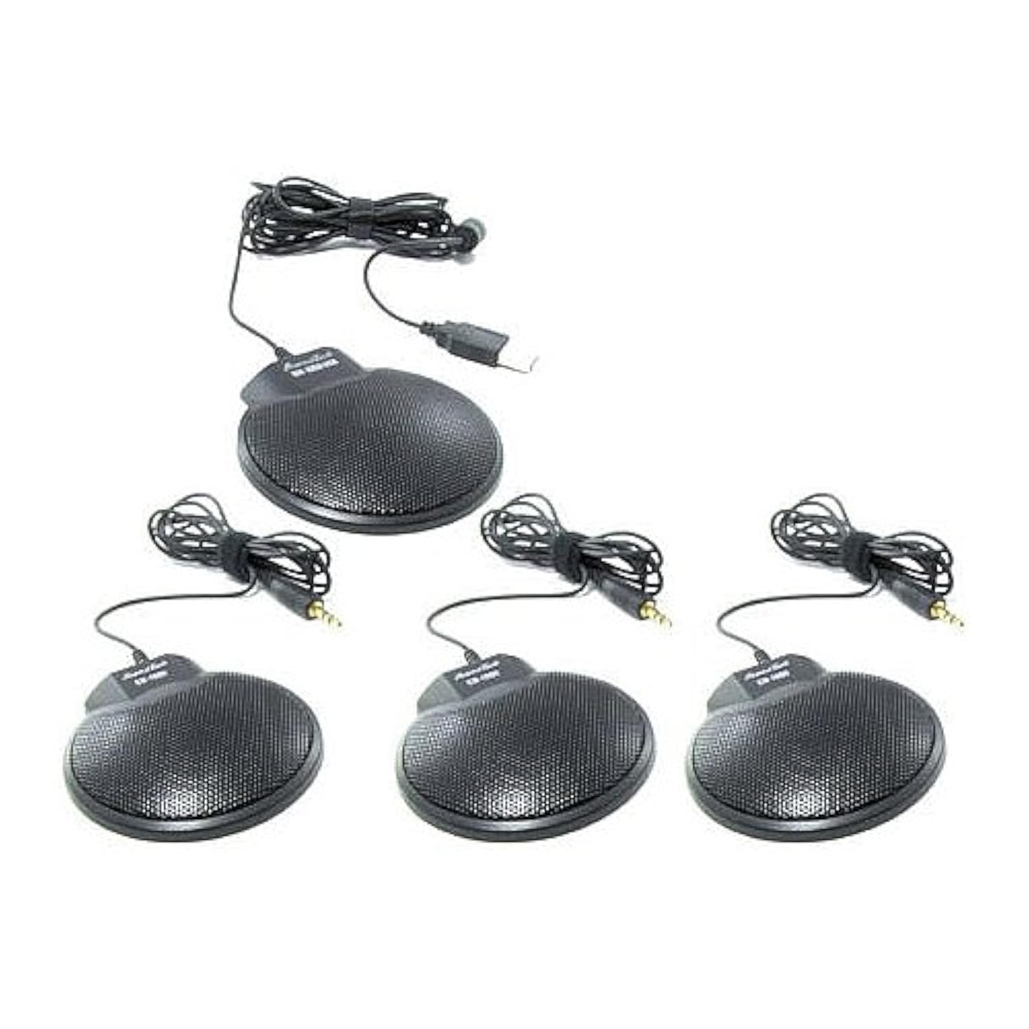 VEC Tabletop Conference Microphone Kit,4 Microphones Daisy Chain