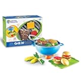 Learning Resources New Sprouts Grill It! Barbecue Set - Play Food for Kids, Kitchen Toys Accessories, Imaginative Play, Fine Motor Skills, Interactive Toddler Activities, Gifts for Boys and Girls