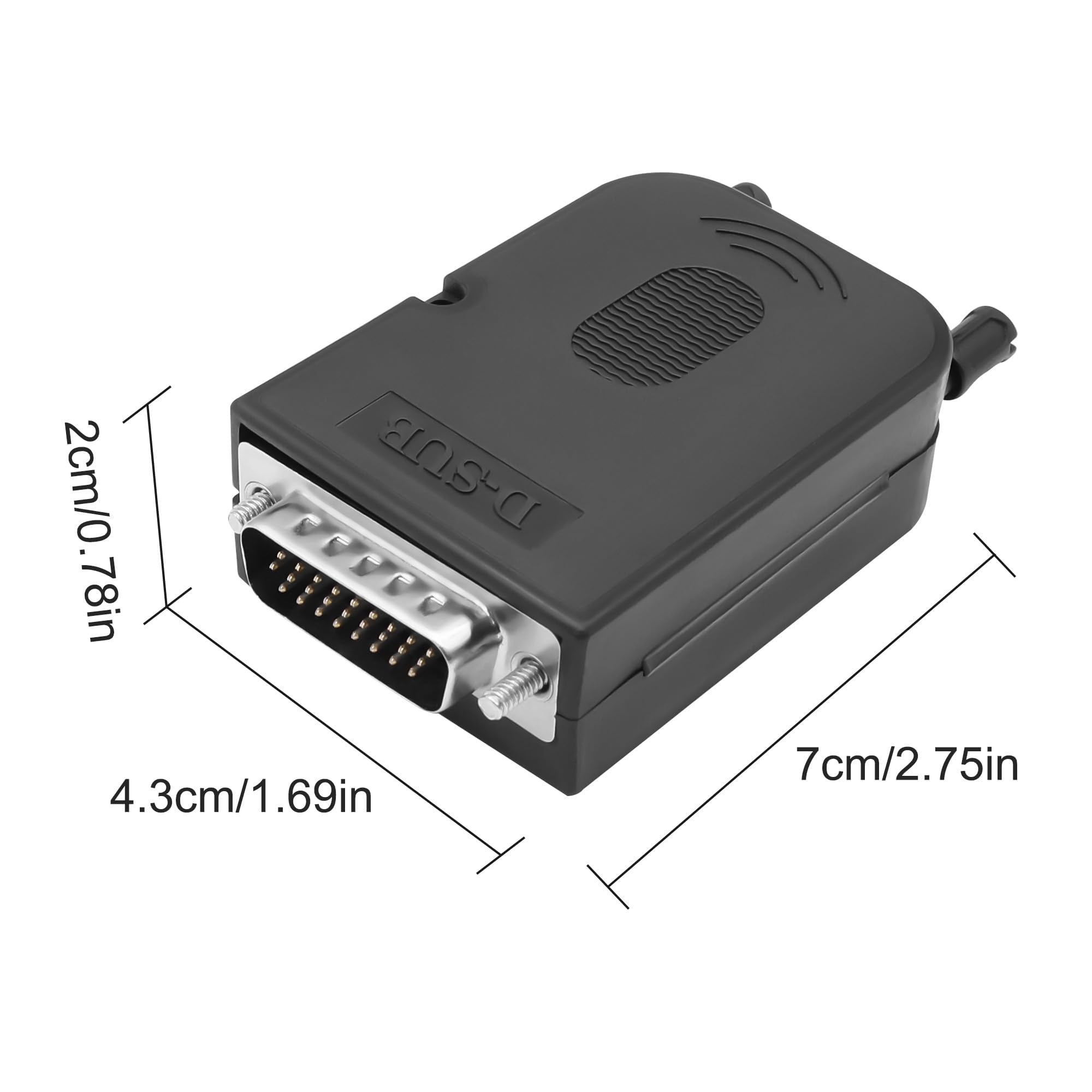 XMSJSIY DB26 wtyczka bezlutowna Breakout adapter RS232 D-SUB 26 pin szeregowy do PCB Terminal Block Moduł Board do okablowania DIY