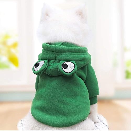 Miniatura 2 de Suéter para perro, sudadera con capucha para perro, suéter de gato, disfraz de gato, disfraz de rana con forma de rana, ropa de cosplay, suéter