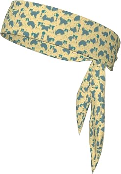 Colorful Dragonfly Printed Head Tie, Sport Wicking Sweat Band for Basketball, Running, Tennis, Karate, Athletics, Funny Tie Headband for Men Women