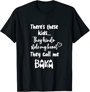 Croatian Bosnian Grandma Grandmother These Kids Call Me Baka T-Shirt