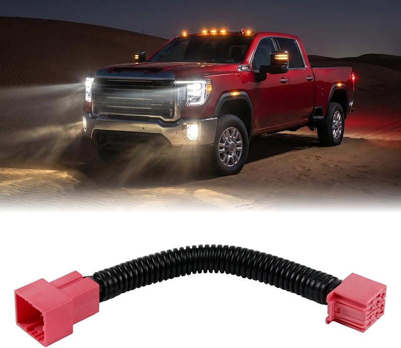 Módulo de chicote para faróis de neblina sempre acesos HERCOO SS1700 para Chevy Silverado e GMC Sierra – 1 unidade