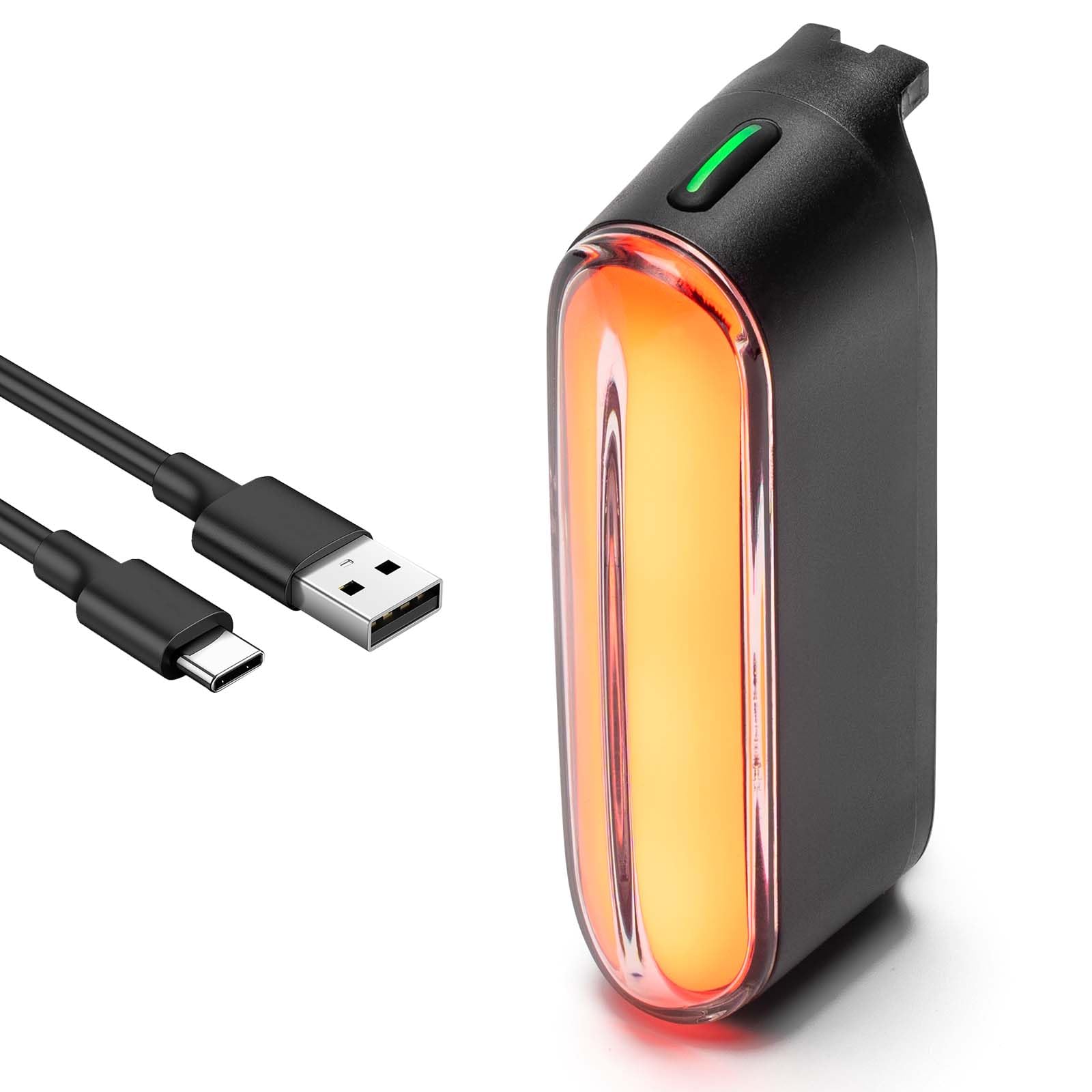 Luce Posteriore per Bicicletta ROCKBROS, Impermeabile, Ricaricabile USB, per Mountain Bike e Bici da Strada, Illuminazione Notturna