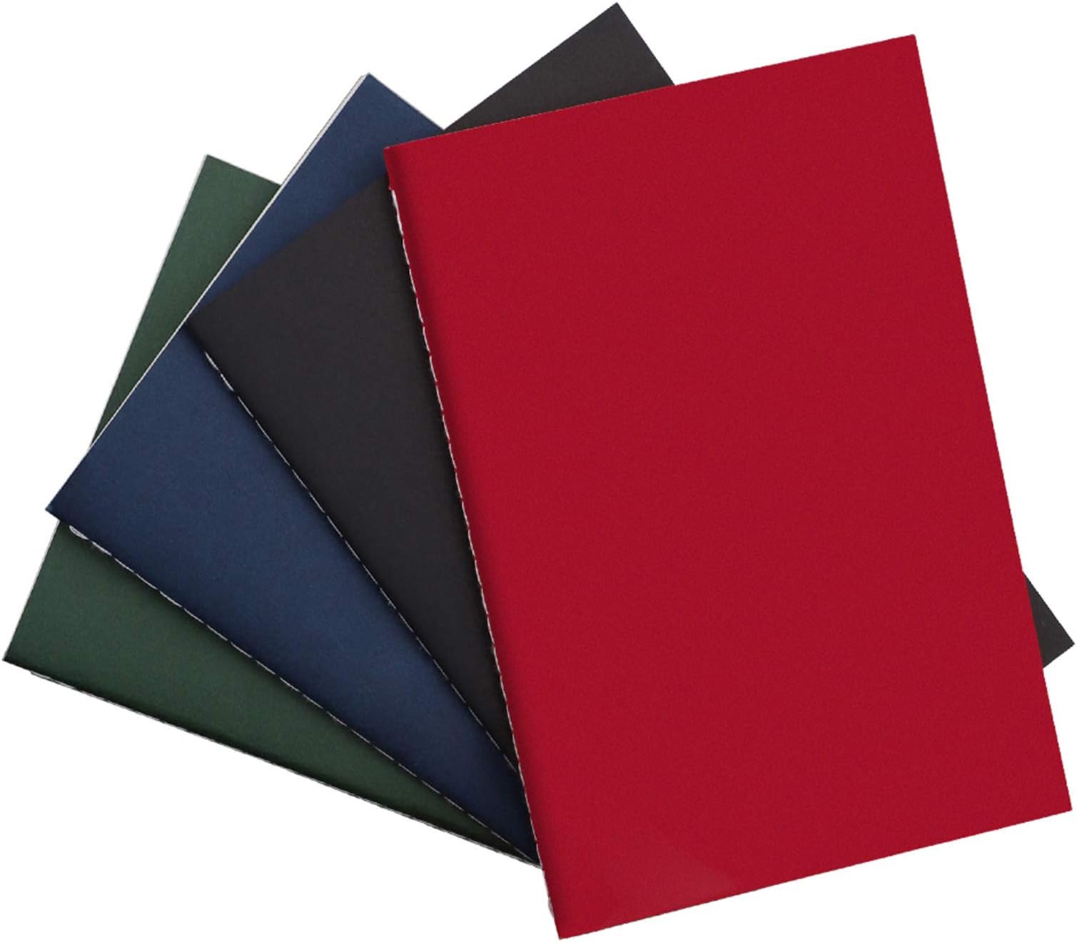 A5 Travel Journal Set (4-Pack) - AHGXG 5x8 College Ruled Notebooks with 100 GSM Thick Lined Paper, 30 Sheets Each, Total 240 Pages