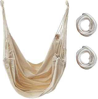 Silla Hamaca, Silla Colgante Carga hasta 300 lb - Silla Hamaca Colgantes para Interior y Exterior