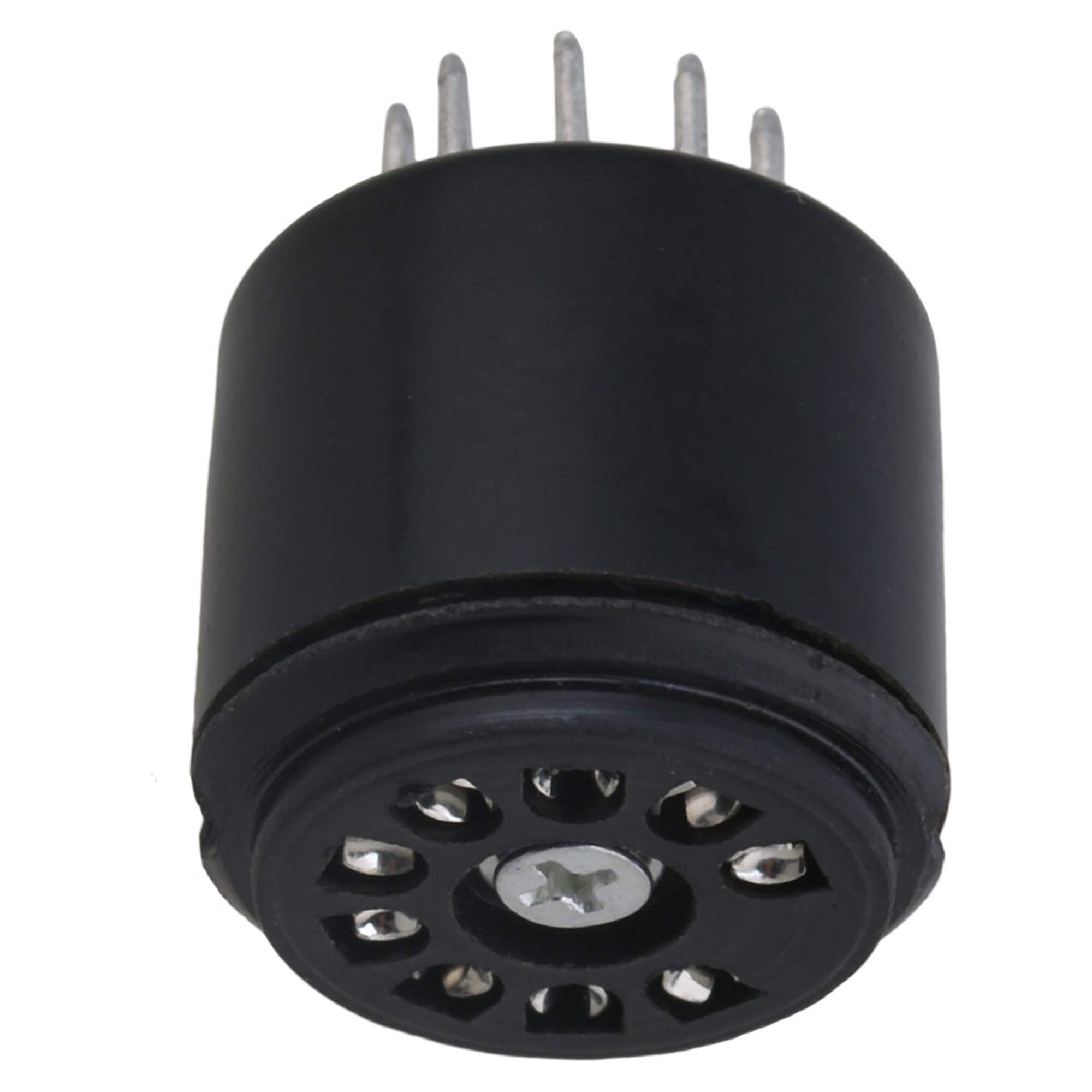 Amazon.com: Yibuy 2.7x2.27cm Black Bakelite 9-pin Tube Socket