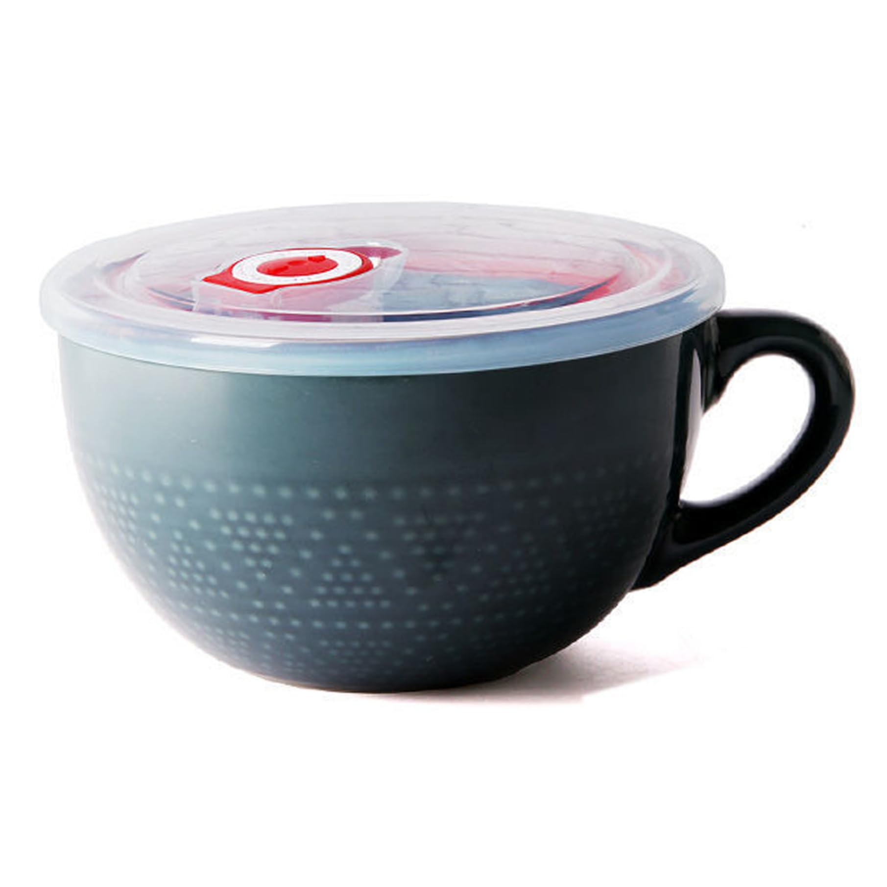 Tazza per zuppa Ciotole per zuppa in ceramica da 700 ml con manici Tazza per microonde con coperchio Ciotole facili da pulire per cereali Latte Dessert Farina d'avena Ramen