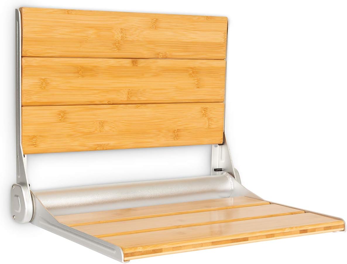 Sedile Per Doccia Pieghevole Salvaspazio In Legno Di Teak - Foto 2