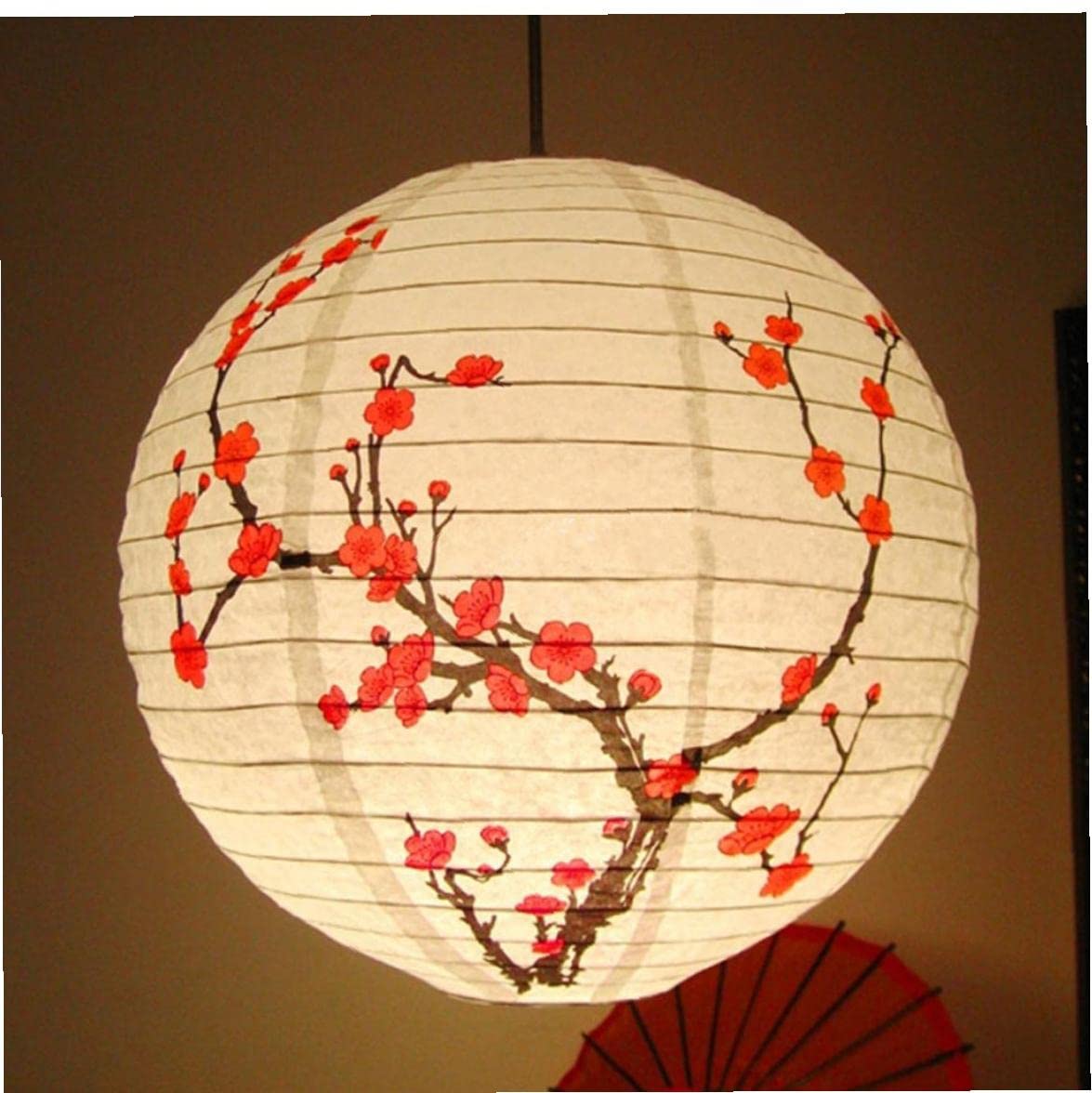TOSSPER Chinese Paper Lantern Blossom Paper Lantern Sakura Lantern for Chinese Oriental Style Restaurant Home Wedding Party Decoration