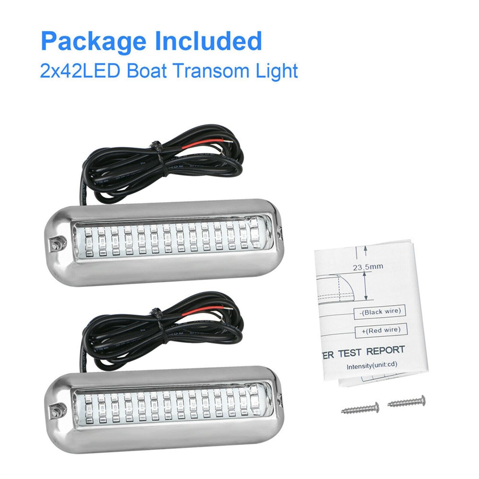 TISHITA 4 Pezzi Luci Poppa Barca LED Sottomarine Impermeabili Inox Alta Luminosità Resistenza Duratura Adatte per Immersioni Notturne Uso su Barche E Yacht