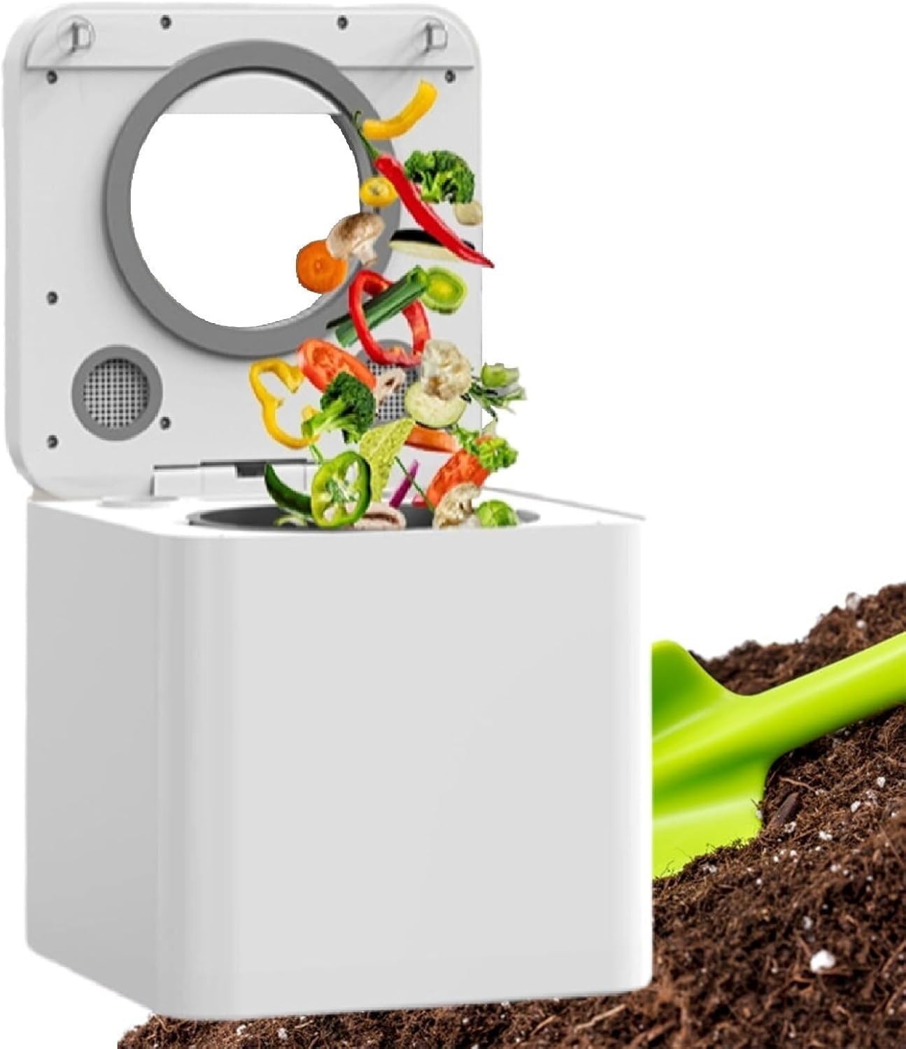Electric Composter for Kitchen, 3.3L Smart Countertop Compost Bin, Odorless Low Noise, Indoor Food Recycler Compost Machine(220V)