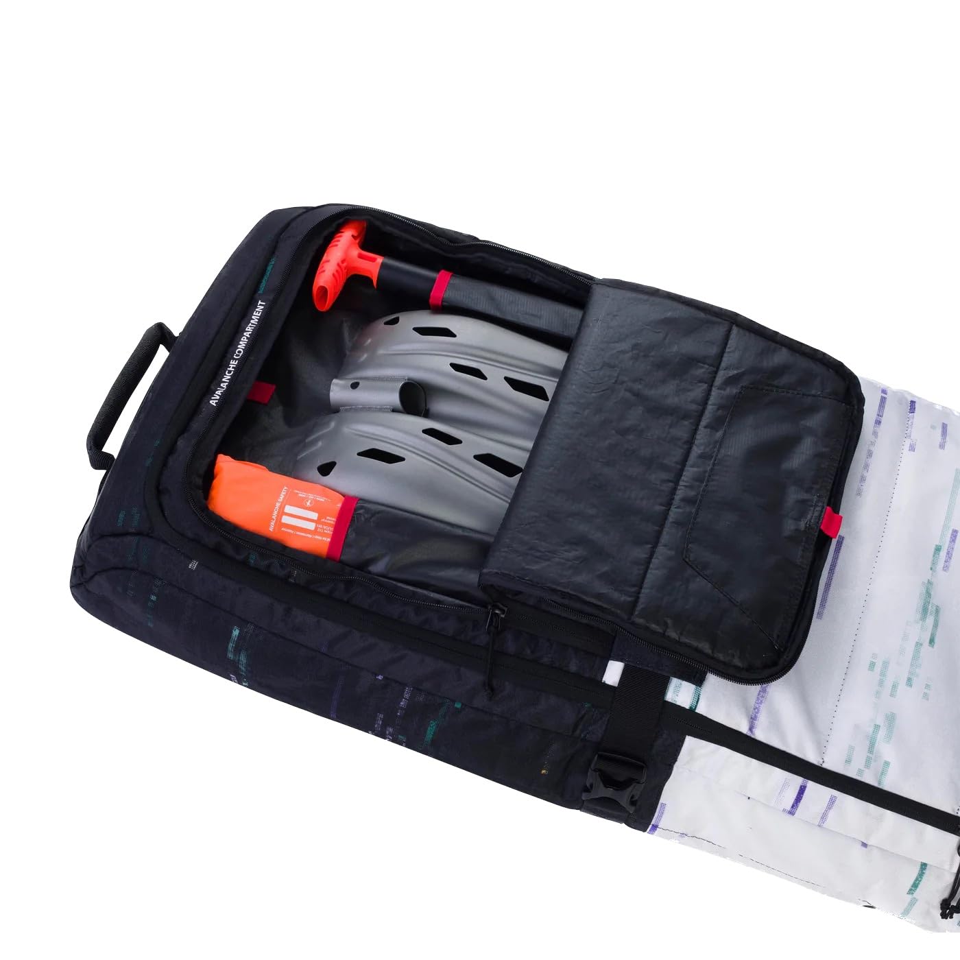 EVOC Snow Gear Roller Bolsa para esquís y Tablas de Snowboard (para 3-4 Pares de esquís o 2 Tablas de Snowboard, Acolchada, Plegable, Compartimento para avalanchas, tamaño:
