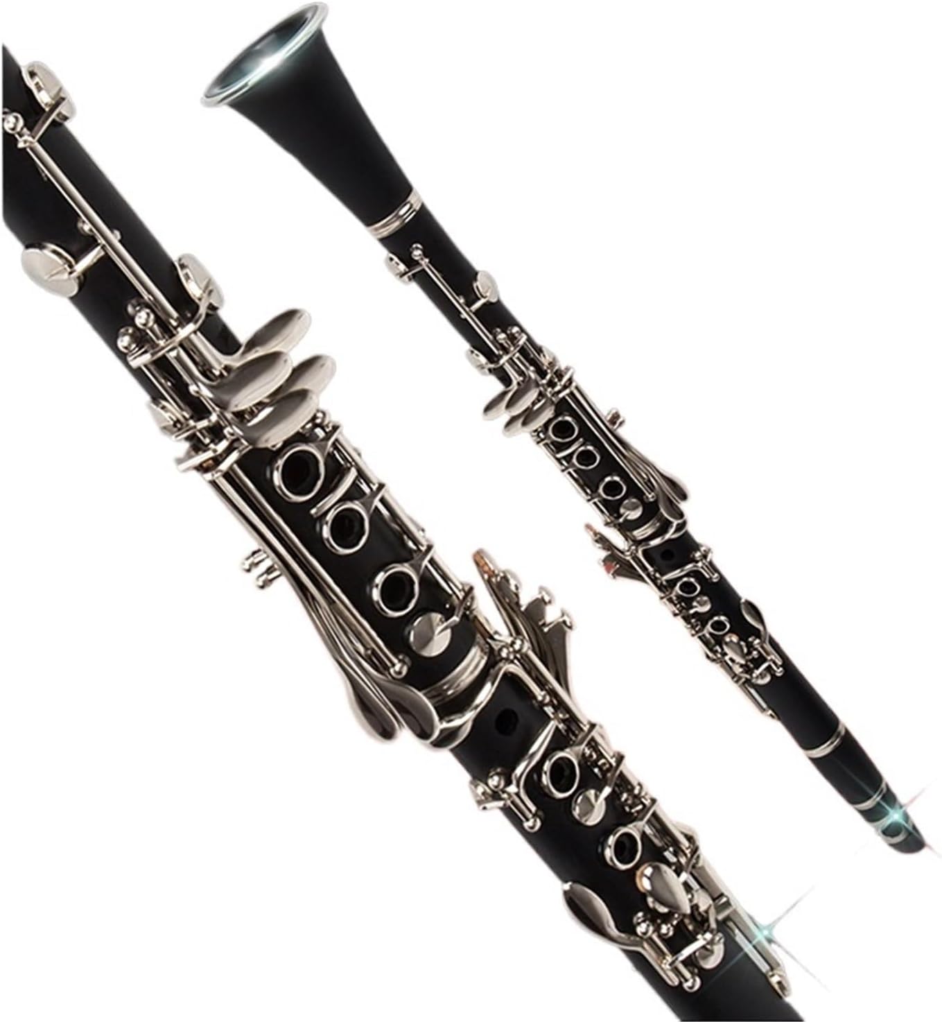 Professional Performance Bakelite B Flat Clarinet(Ebony)