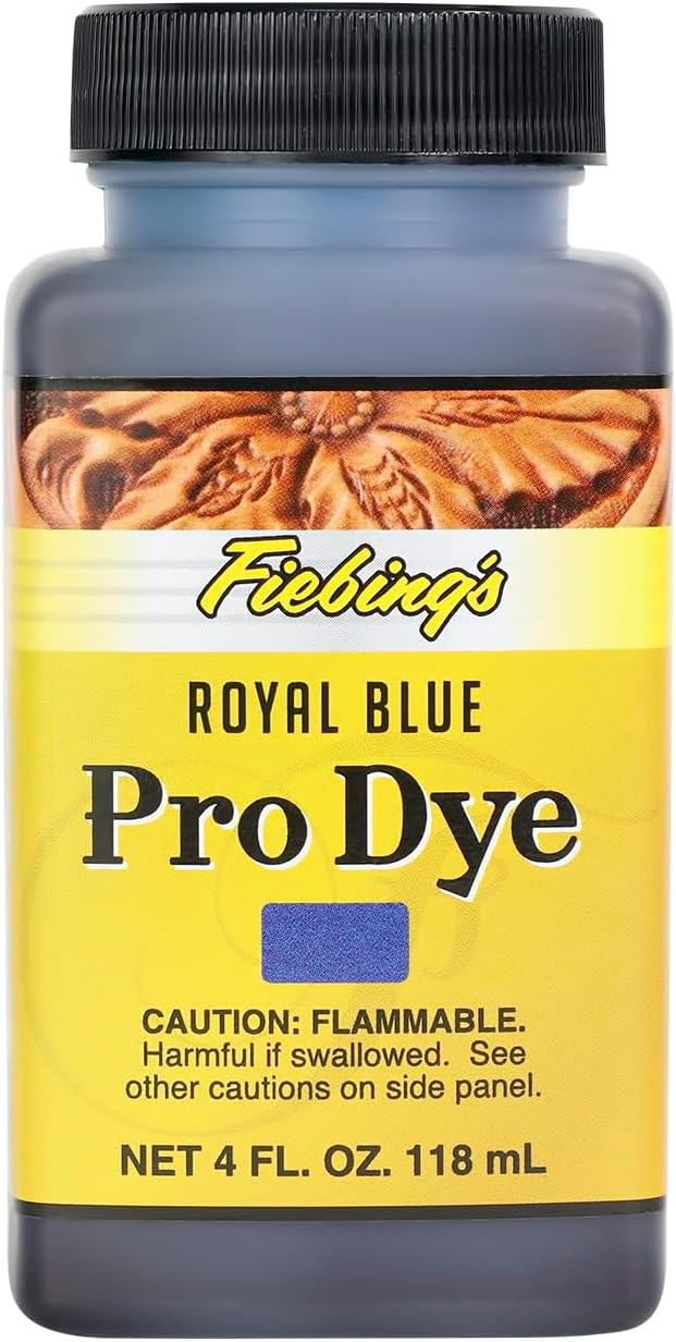 Pro Dye Leather Dye (4 Fl Oz) - Alcohol-Based, Penetrating, Permanent Dye for Shoes, Belts, Furniture - Vivid Color, Superior Color Fastness