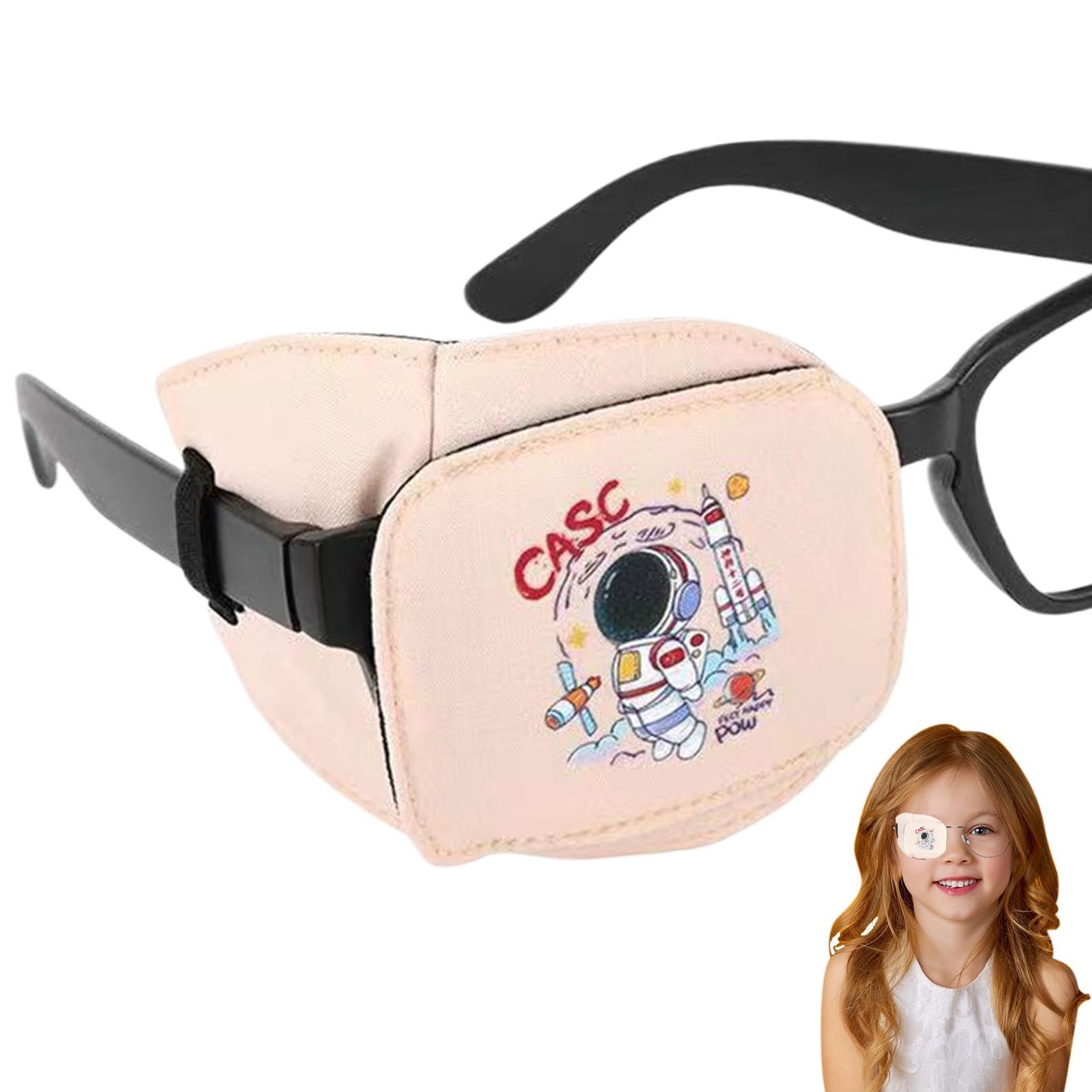 Glasses Eye Patch, Shading Soft Cotton Eye Patch, Multifunctional Glasses Patch, Soft Eye Patch, Children Glasses Eyepatch, Easy To Use, Portable for Boys Girls Kids Children