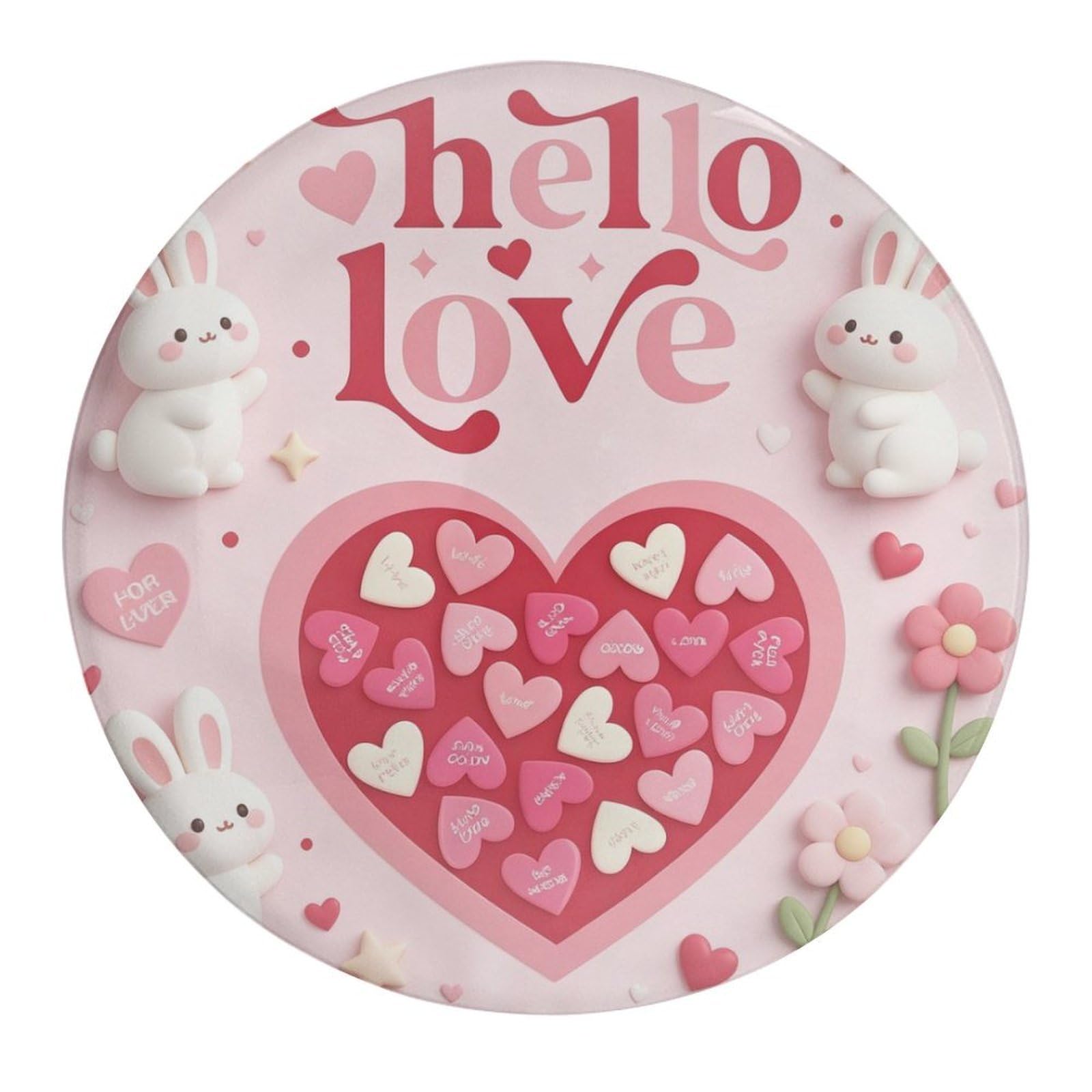 Fekiloot Style Heart Love Refrigerator Magnet Fridge Magnet4 Pcs