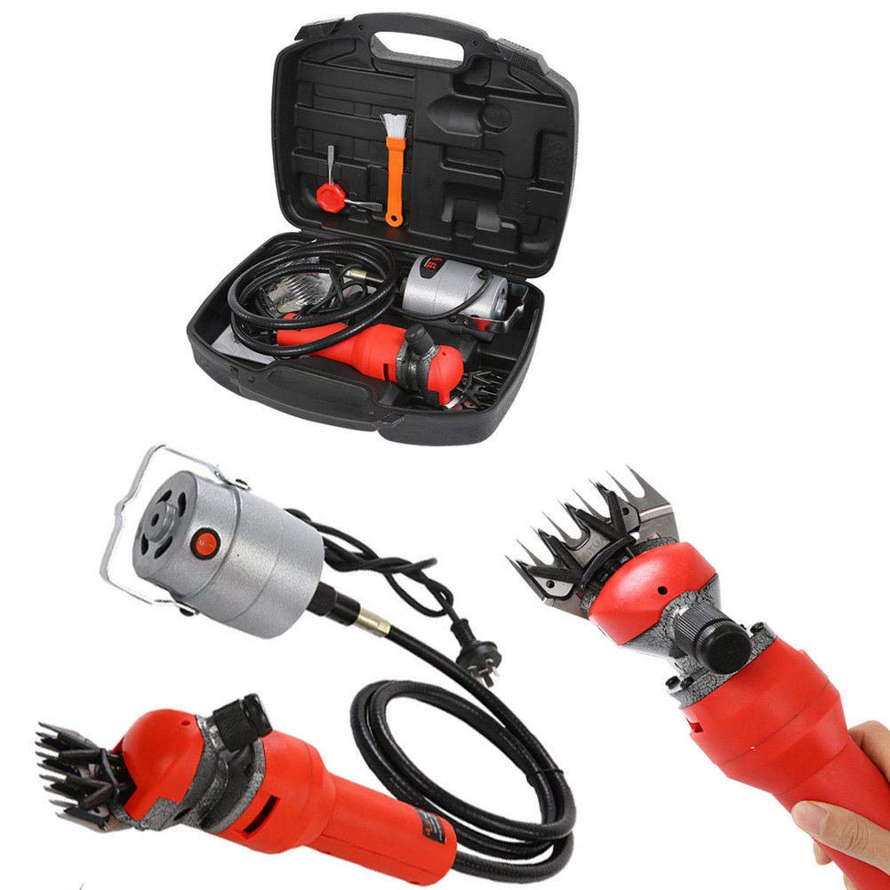 Tosatrice Per Pecore Professionale,580W 2800R / Min Potente Tosatrice Elettrica Per Pecore,6 Velocità Regolabile,Per La Rasatura Della Lana Di Pelo In Pecore,Capre, Bovini,Animali Da Allevamento