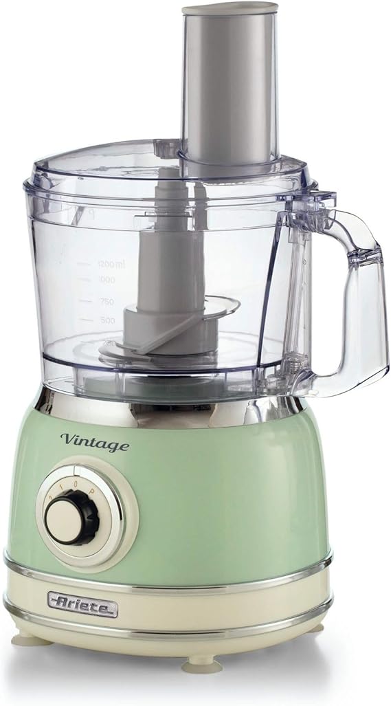 Ariete 1781 Robot da cucina Vintage, 1000W, Capacità 1,2 L, Per preparazione impasti, Verde