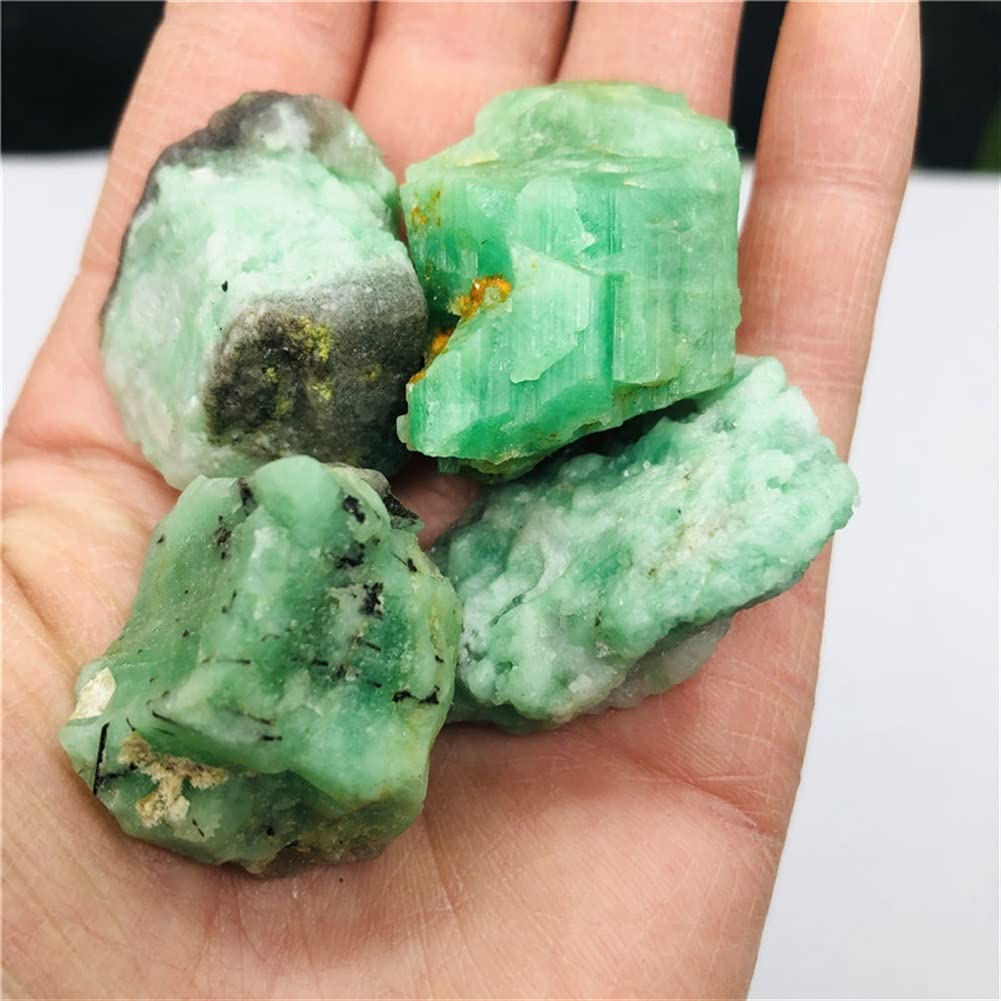 Lleno de Textura Cristal 100g Piedra Natural Jadeíta Cristal Crudo espécimen decoración del hogar colección de Piedra investigación científica enseñanza