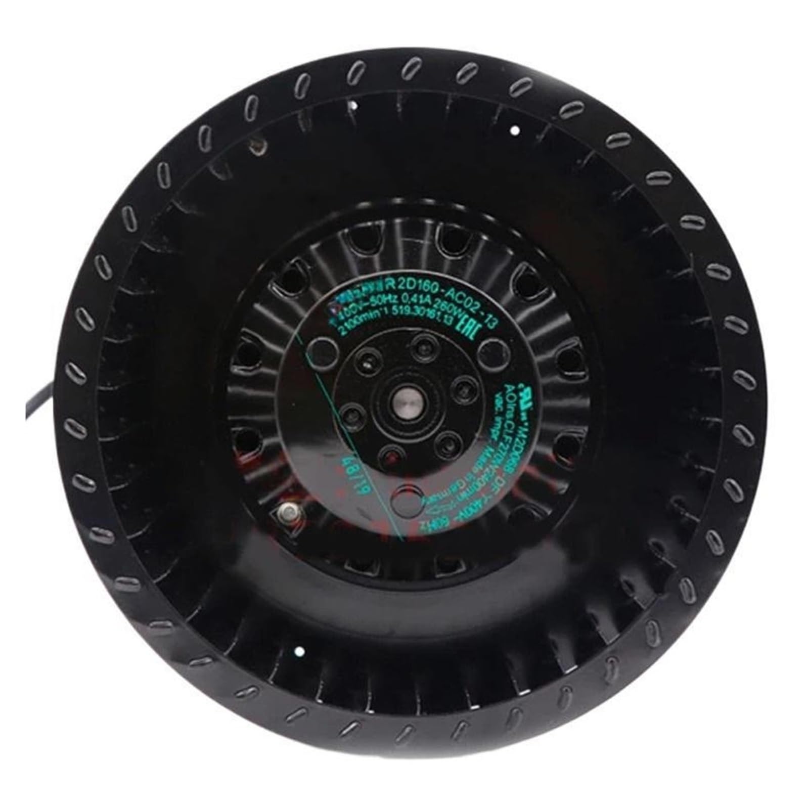 YMUGUEGH Cooling fan R2D160-AC02-13 2CW8344 50Hz 0.24A 400V 150W 2170r/min