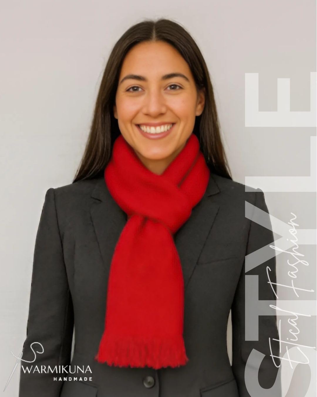 Cashmere scarf – Elegant Lightweight Wool Scarf for Women – Handmade, Ethical & Sustainable Fashion - Image 5